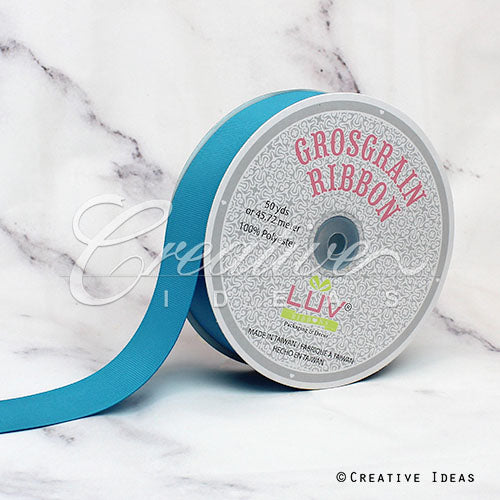 1 1/2" Grosgrain Ribbon - 50 Yards (Turquoise)