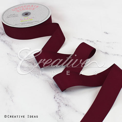 1 1/2" Grosgrain Ribbon - 50 Yards (Wine)