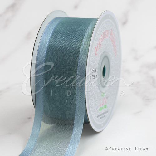 1 1/2" Organza With Satin Edge Ribbon - 25 Yards (Celadon)