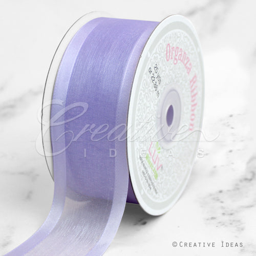 1 1/2" Organza With Satin Edge Ribbon - 25 Yards (Iris)