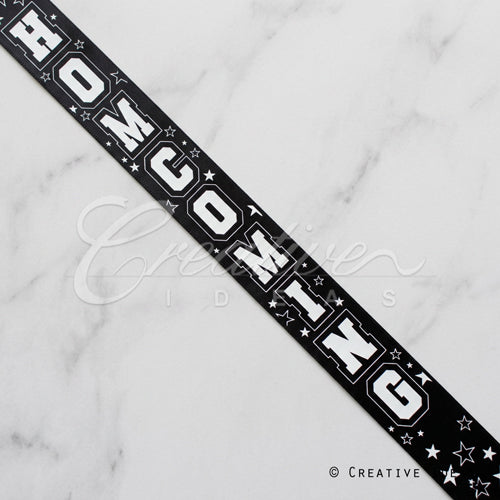 1 1/2" Satin Homecoming Ribbon-21 Feet (Black)