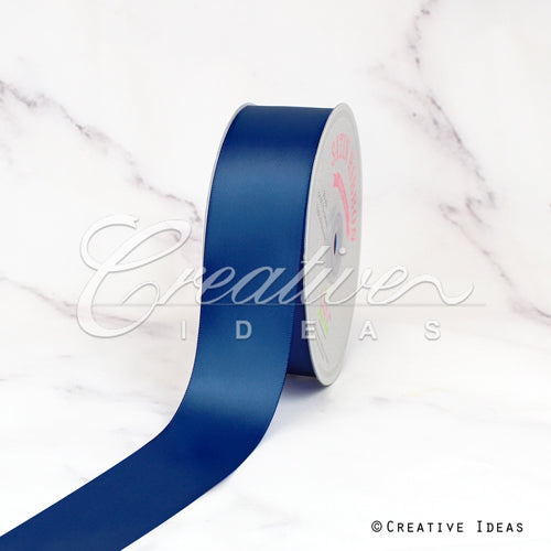 1 1/2" Single Face Satin-50 Yds (Midnight Blue)