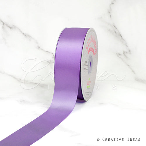 1 1/2" Single Face Satin-50 Yds (Ube)