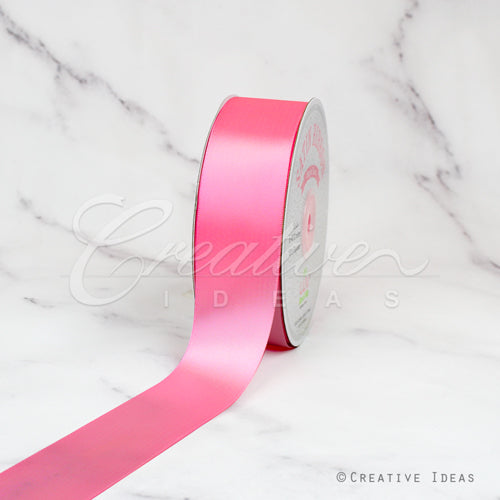 1 1/2" Single Face Satin Ribbon - 50 Yards (Baby Doll Pink)