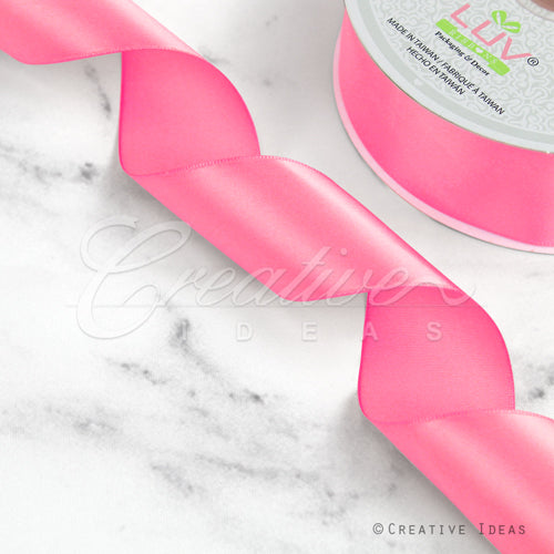 1 1/2" Single Face Satin Ribbon - 50 Yards (Baby Doll Pink)