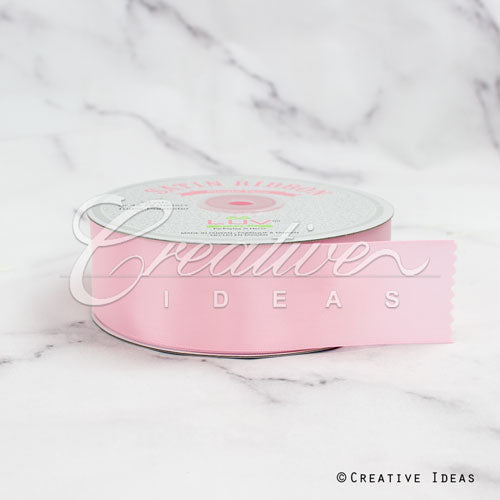 1 1/2" Single Face Satin Ribbon - 50 Yards (Light Pink)