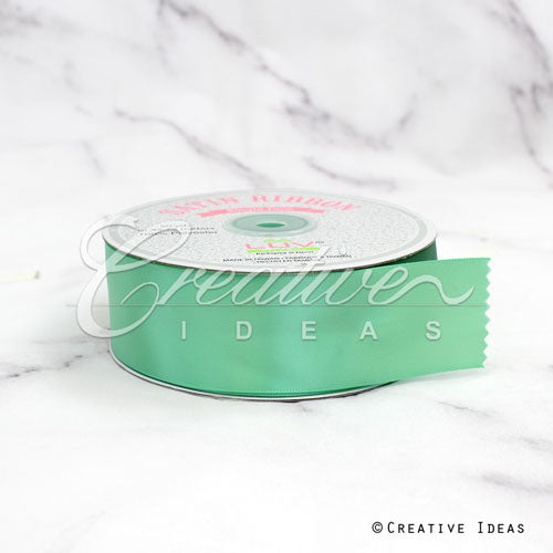 1 1/2" Single Face Satin Ribbon - 50 Yards (Mint Green)