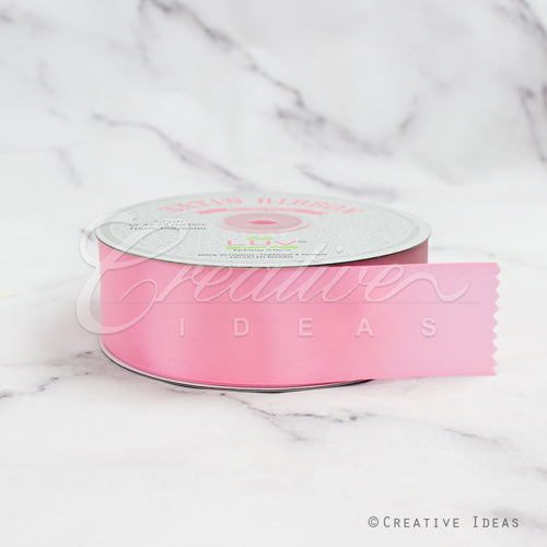 1 1/2" Single Face Satin Ribbon - 50 Yards (Rose)