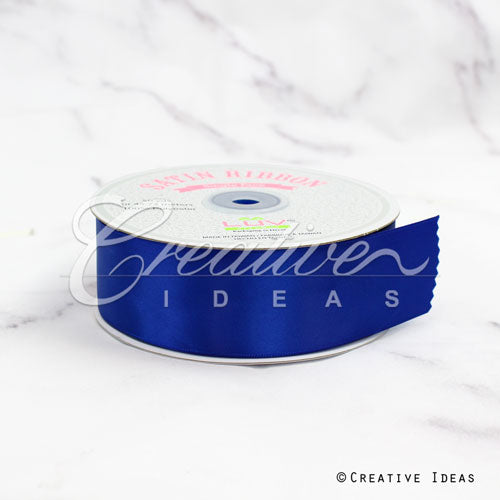 1 1/2" Single Face Satin Ribbon - 50 Yards (Royal Blue)