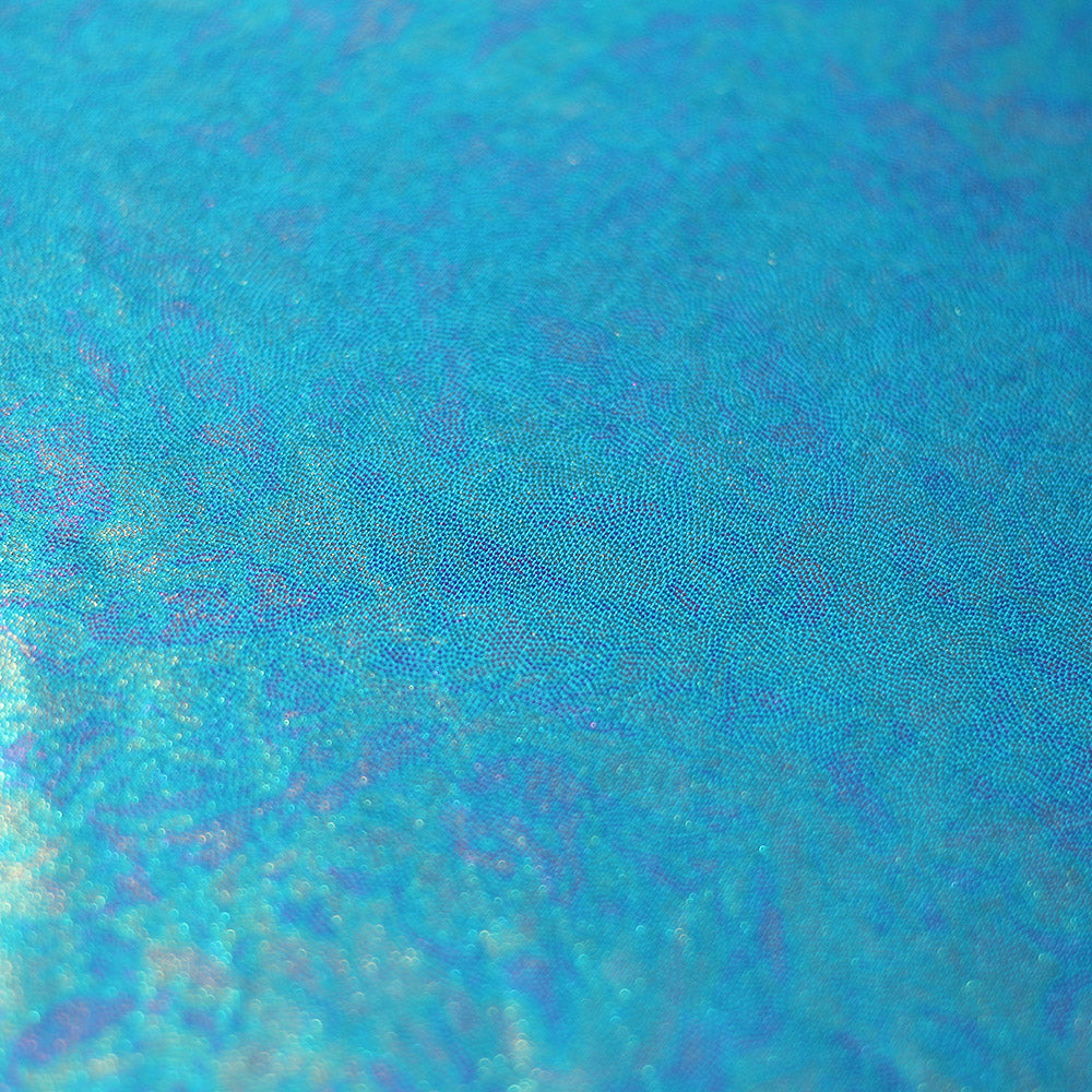 Oil Sleek Nylon Spandex Hologram Fabric - Black/Brown/Turquoise, Solid Oil Pattern, 58/60" Width (1 Yard)