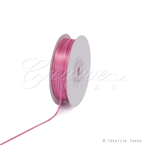 1/16" Double Face Satin Ribbon - 100 Yards (Colonial Rose)