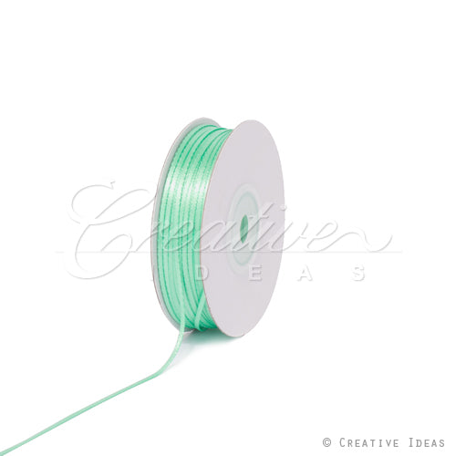 1/16" Double Face Satin Ribbon - 100 Yards (Mint Green)