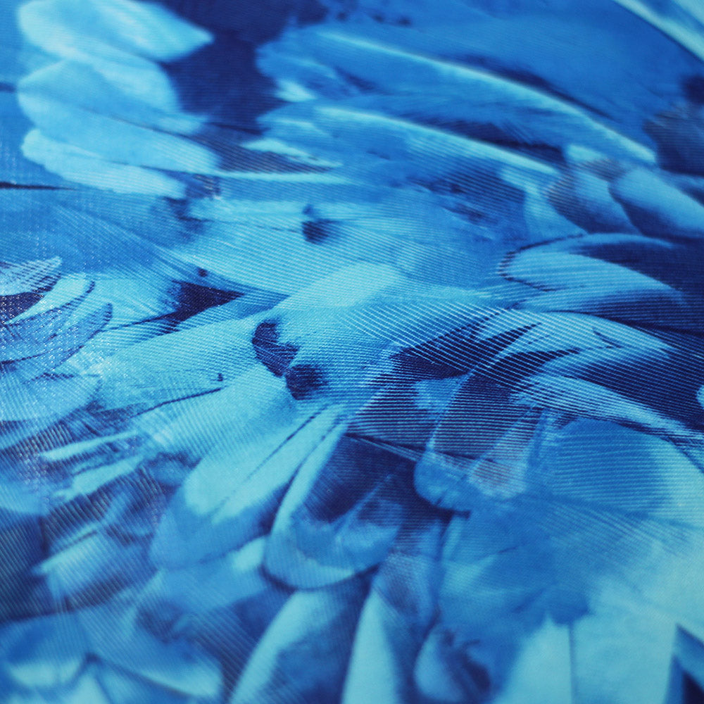 Tropical Feathers Polyester Spandex Fabric - Multicolor Feather Print, 58/60" Width, 200 GSM (1 Yard)