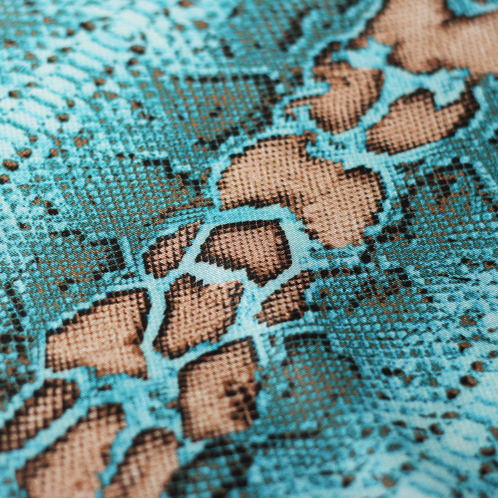 Snake Skin Polyester Spandex Fabric - Assorted Colors, Animal Snake Print, 58/60" Width (1 Yard)