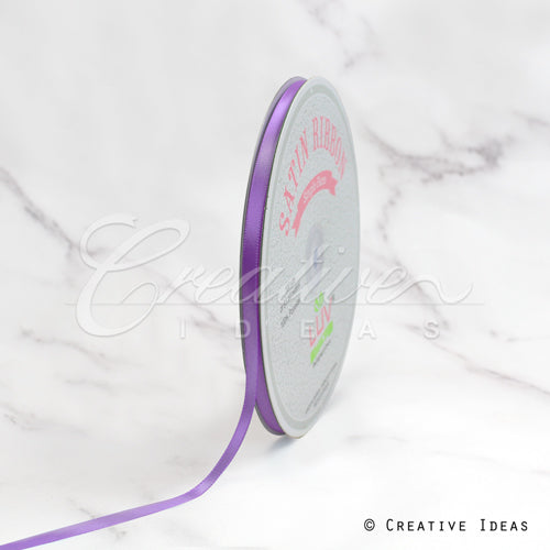 1/4" Single Face Satin-100 Yds (Ube)
