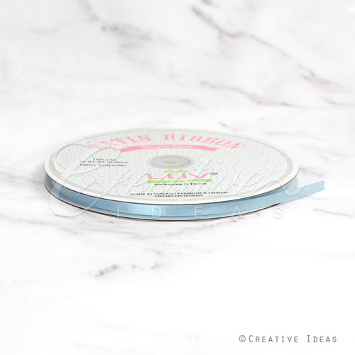 1/4" Single Face Satin Ribbon - 100 Yards (Celadon)