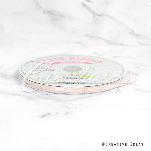 1/4" Single Face Satin Ribbon - 100 Yards (Butter Cream)