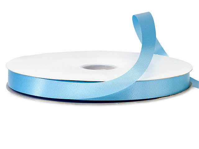1/4"x100 yard Light Blue Polyester Satin Gift Ribbon