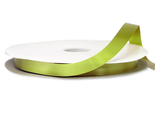 1/4"x100 yard Olive Polyester Satin Gift Ribbon