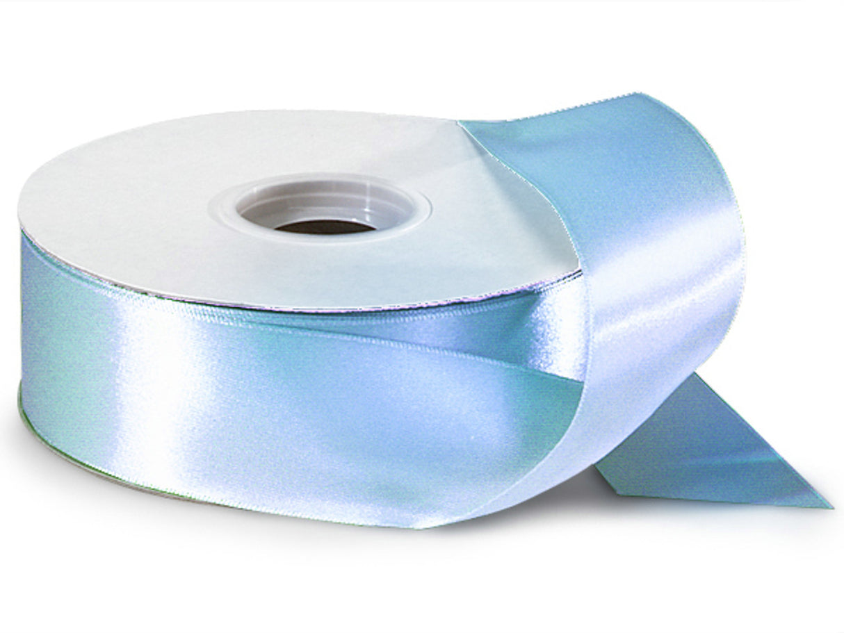 1.5"x50 yard Light Blue Polyester Satin Gift Ribbon