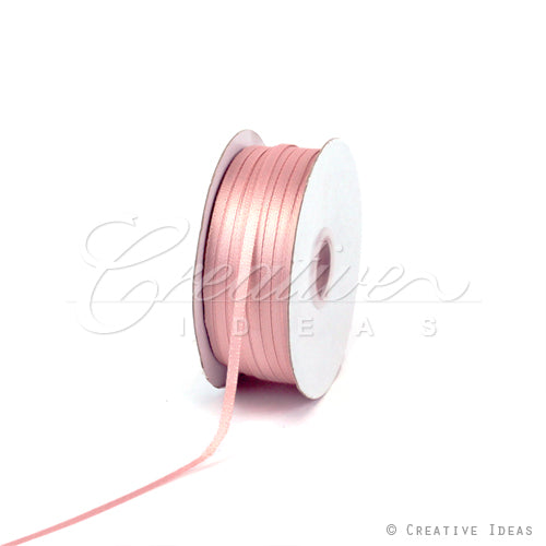 1/8" Double Face Satin Ribbon - 100 Yards (Blush)