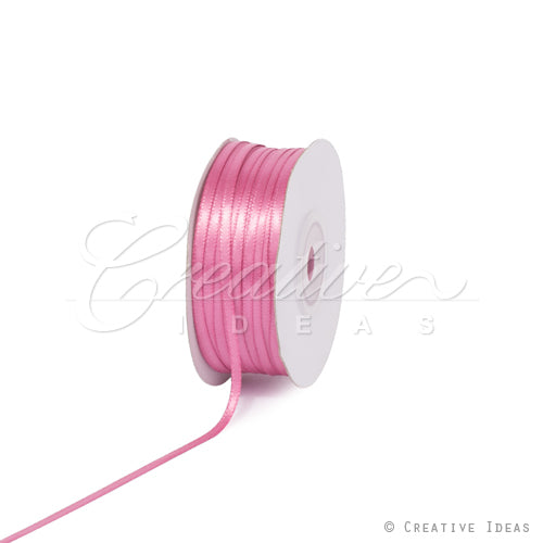 1/8" Double Face Satin Ribbon - 100 Yards (Colonial Rose)