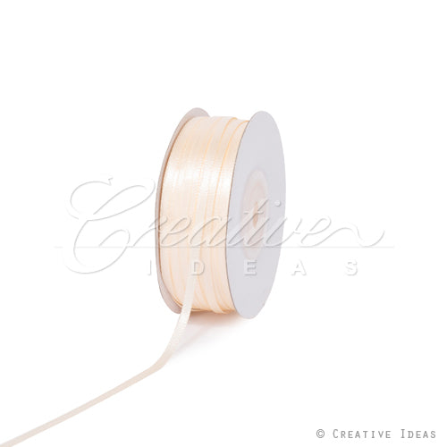 1/8" Double Face Satin Ribbon - 100 Yards (Ivory)