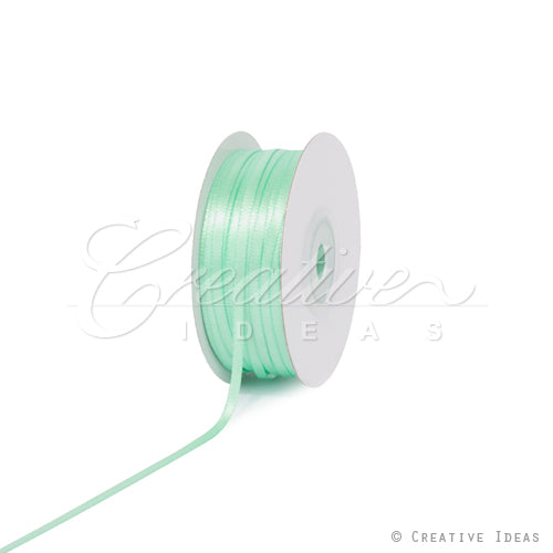 1/8" Double Face Satin Ribbon - 100 Yards (Mint Green)