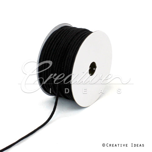 1/8" Elastic Cord-25 Yds (Black)
