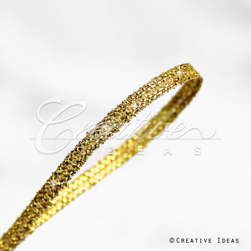 1/8" Metallic Taffeta - 100 Yards (Gold)