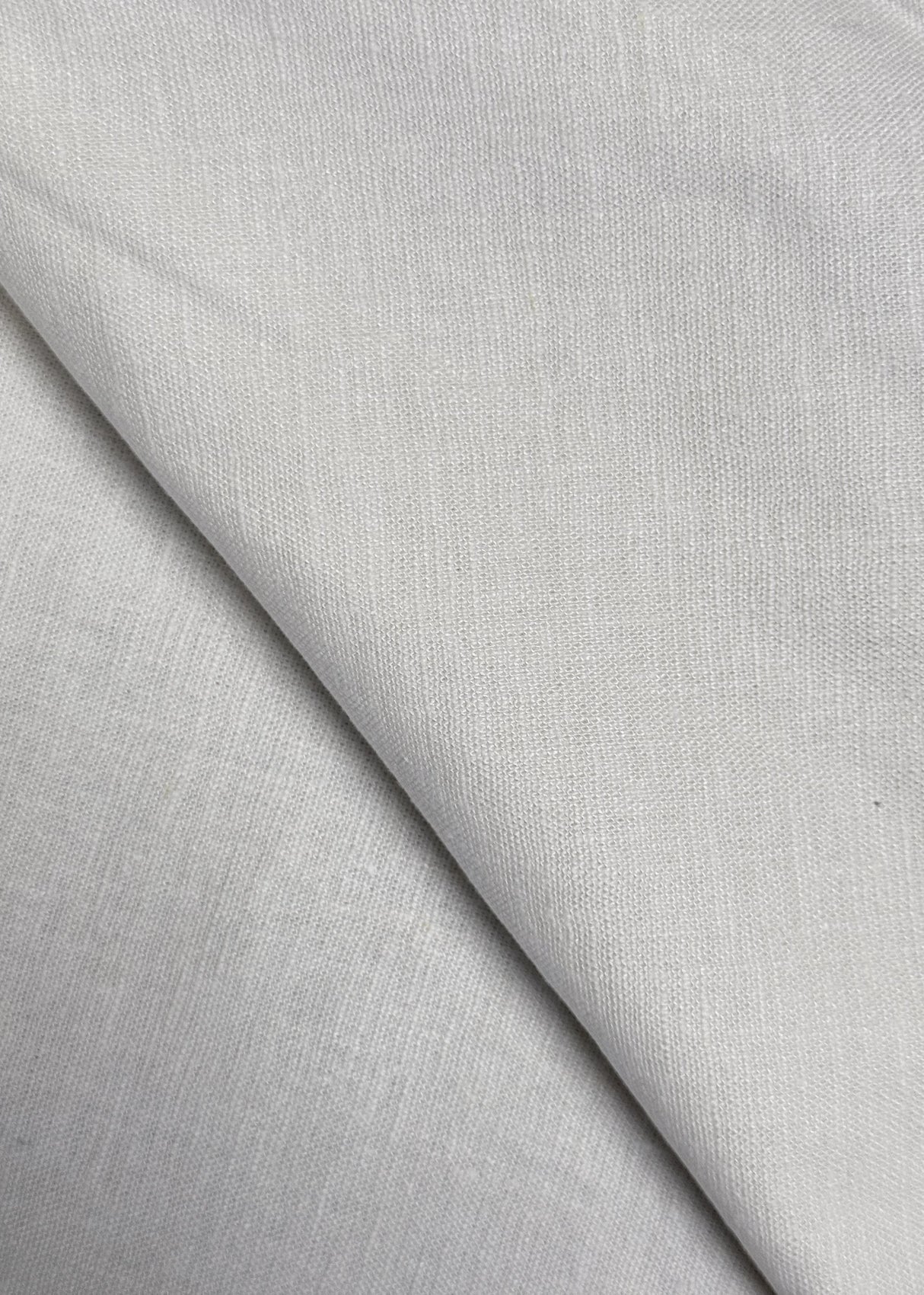 Stretch Linen Cotton Blend Ivory Fabric