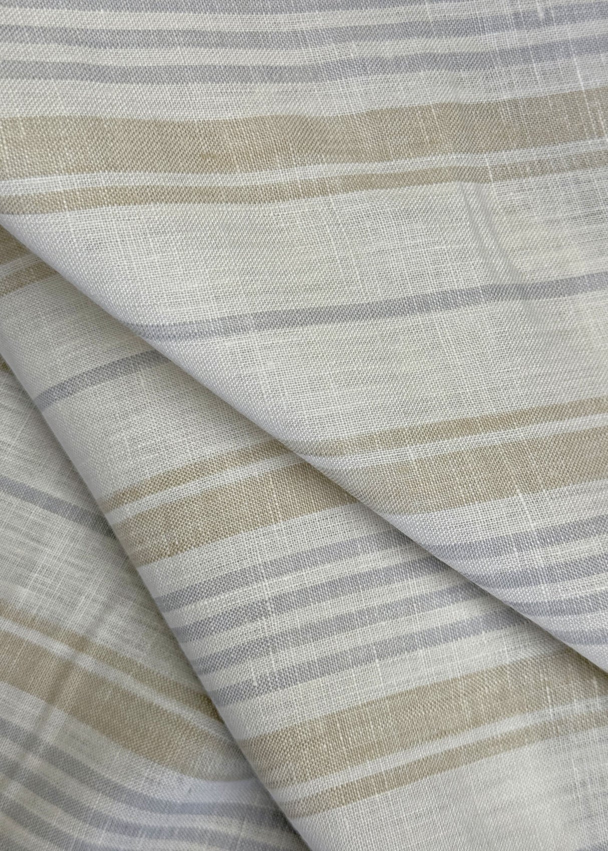 Linen Shadow Stripe Fabric