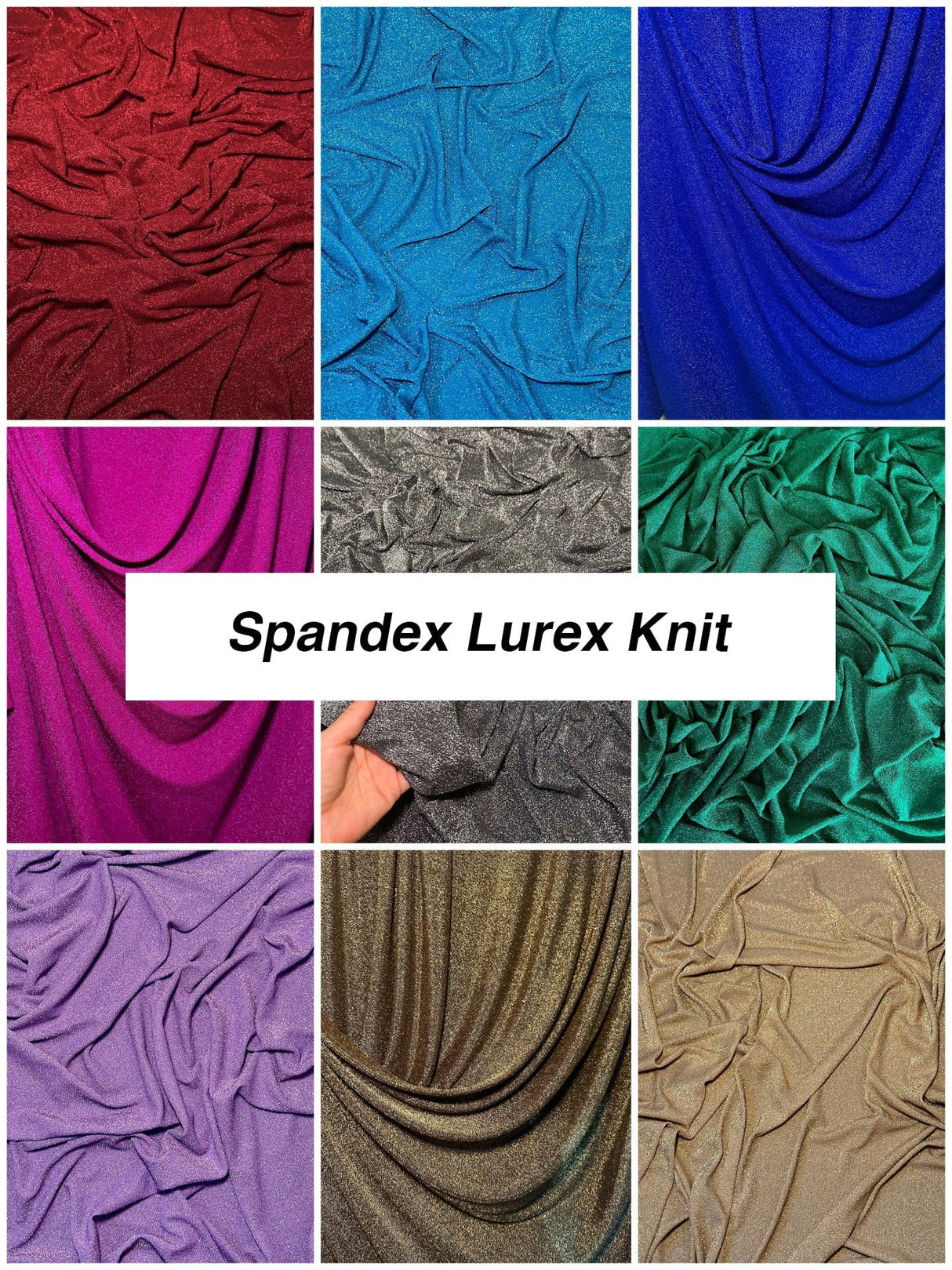 Shiny Spandex Lurex Knit