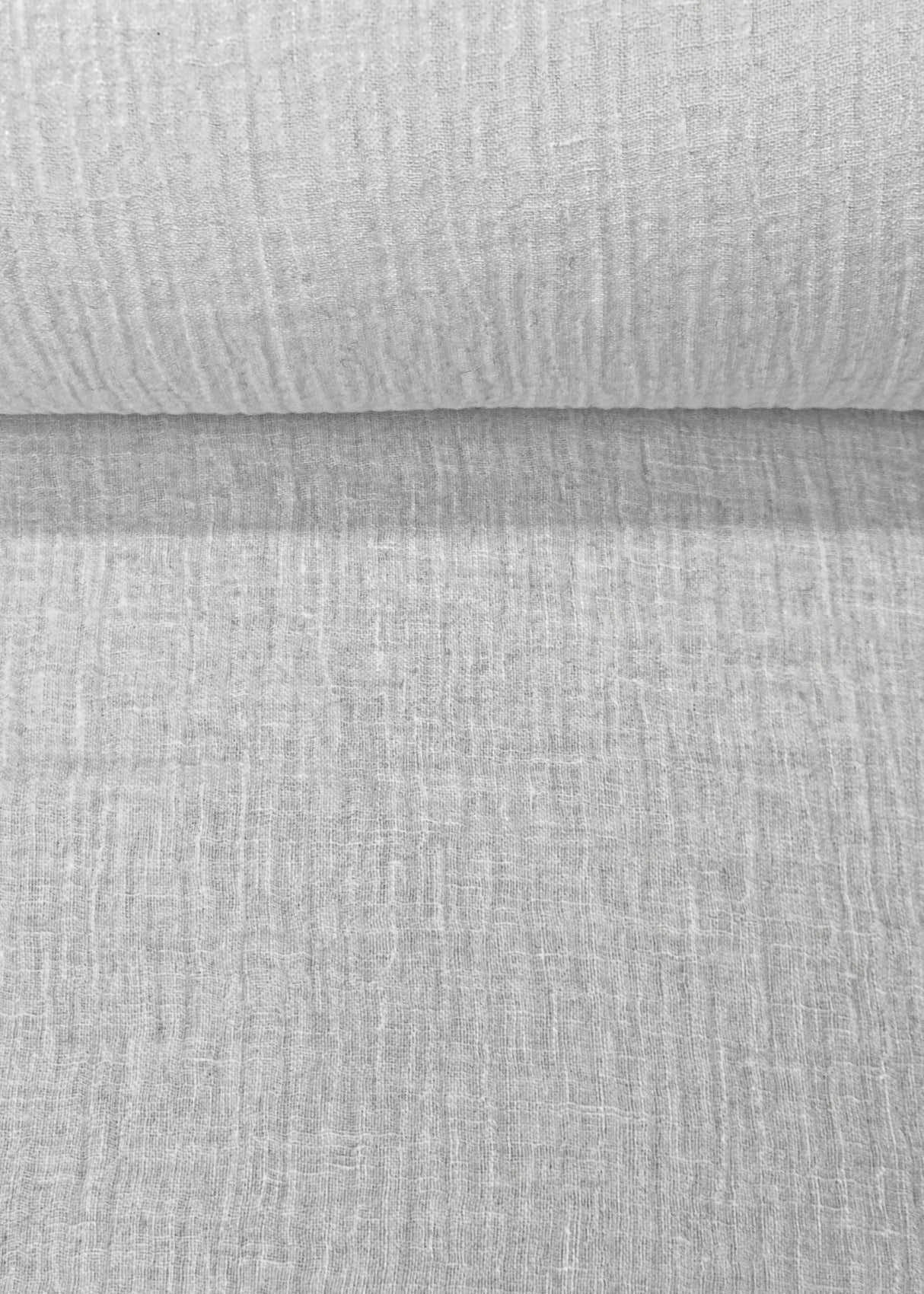 Linen Crinkled Gauze Ivory Fabric