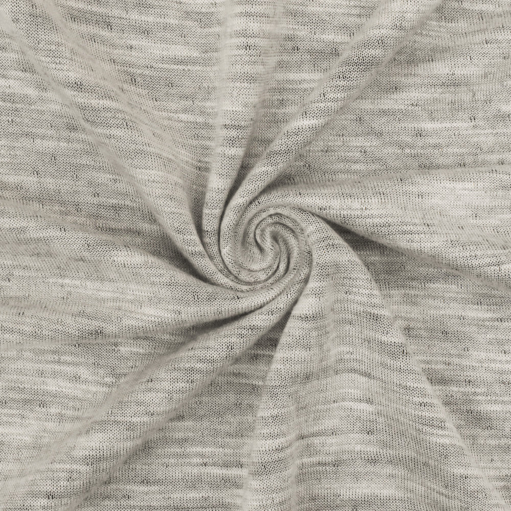 1 Yard Navy Blue Gray Cotton Spandex Double Knit Fabric 58 Inches