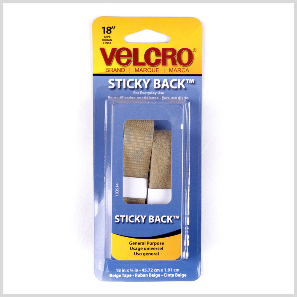 VELCRO® Brand Nude Sticky Back Fastener - 18" x 3/4"