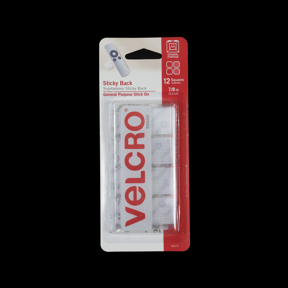 White Sticky Back Square VELCRO® Brand Fasteners