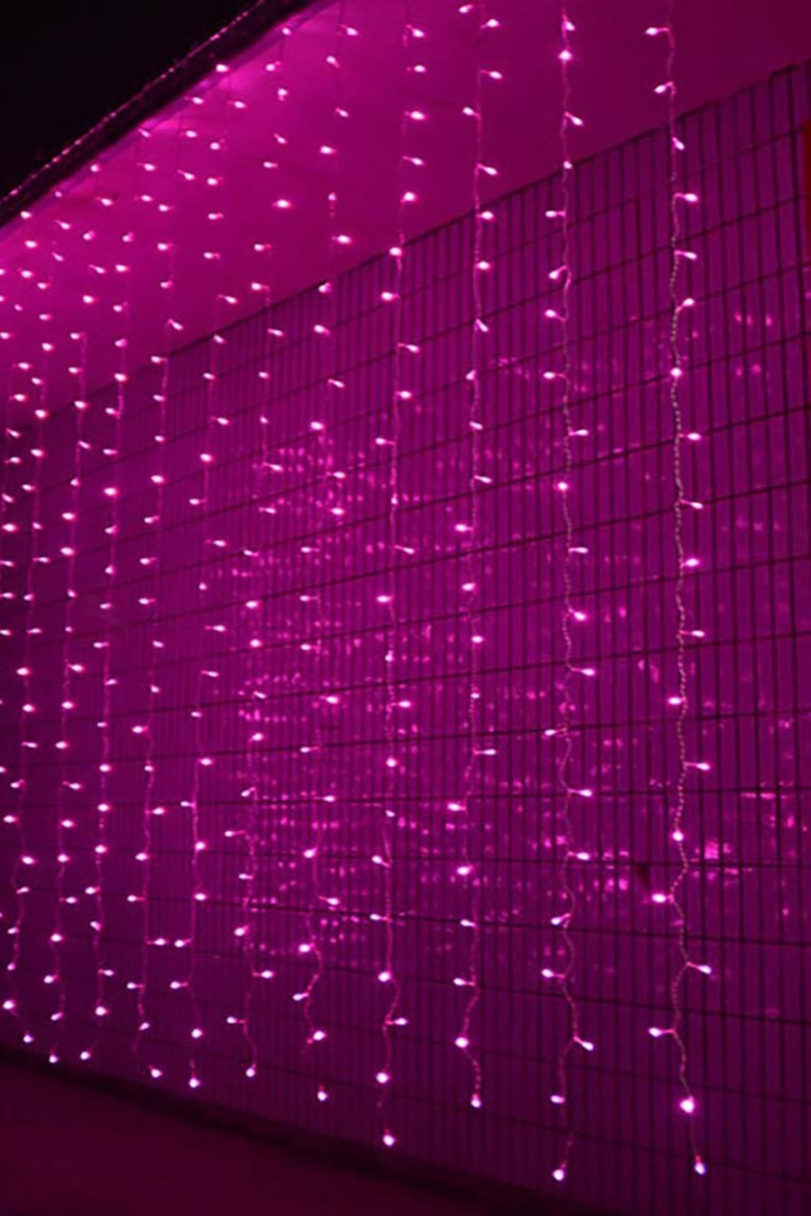 300 LED 12 Strand Twinkling Curtain Light Plug in