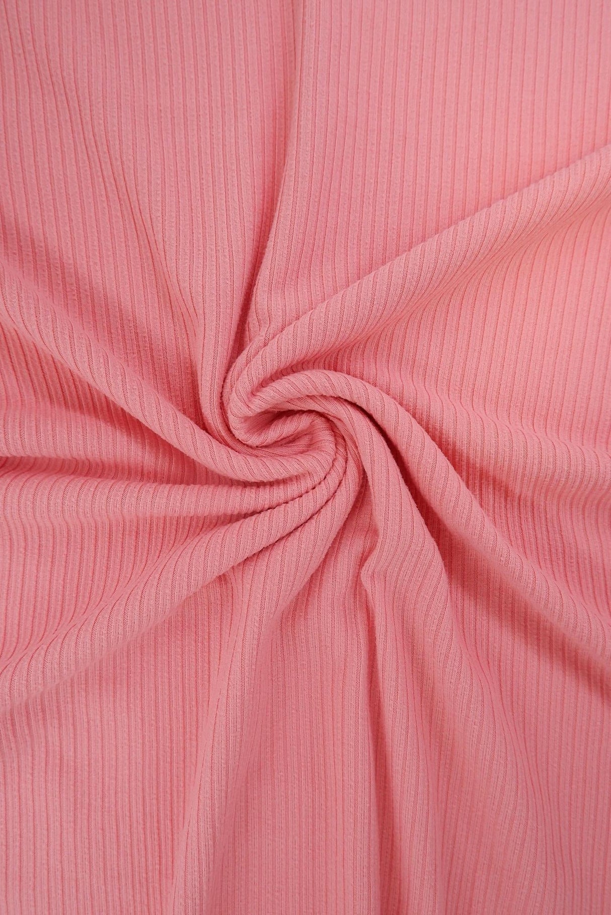 Rib Solid Stretch Knit Fabric