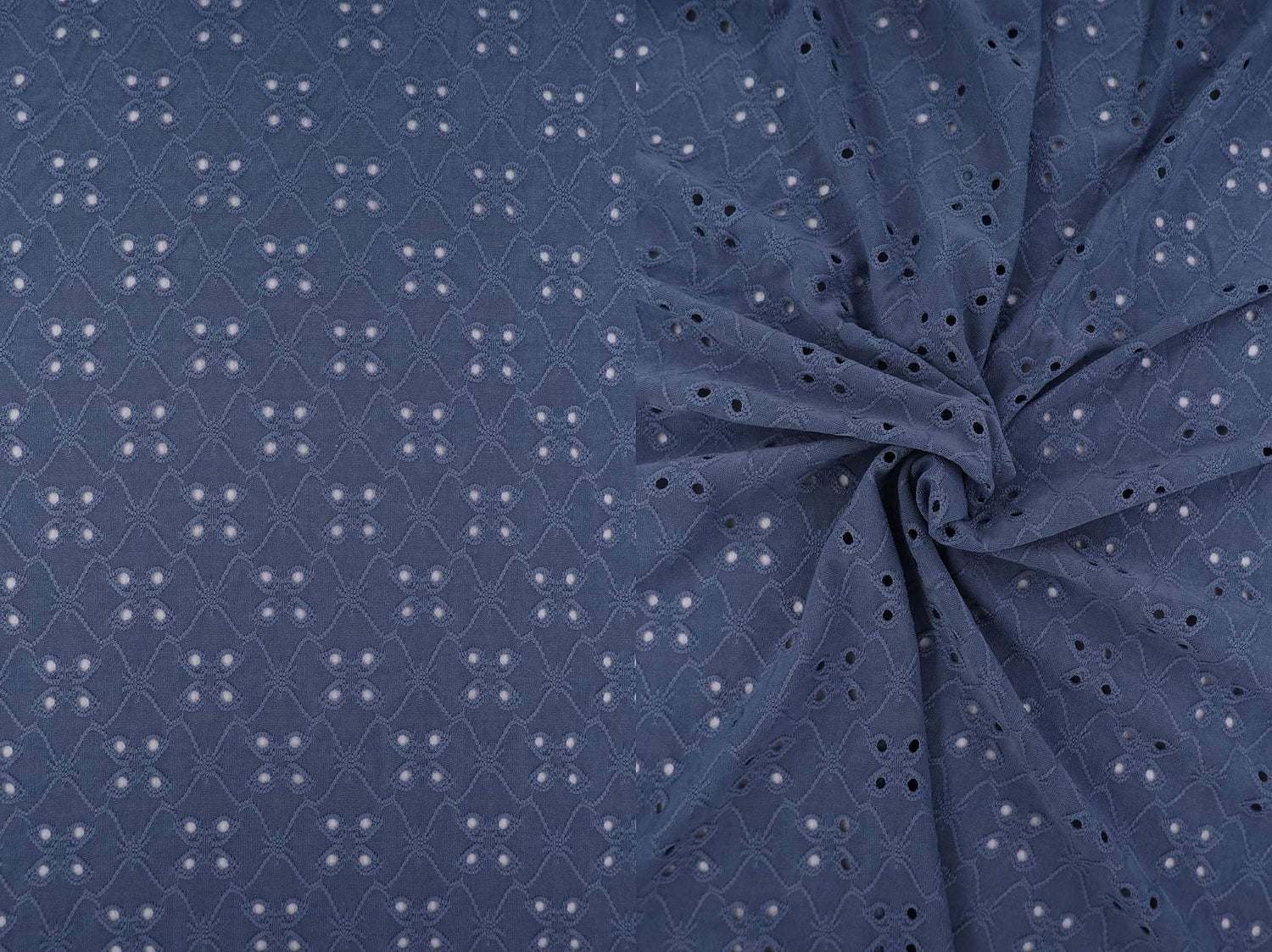 Lightweight DTY Knit Jacquard Eyelet Fabric Stretch Polyester Spandex 58/60 Inches Wide