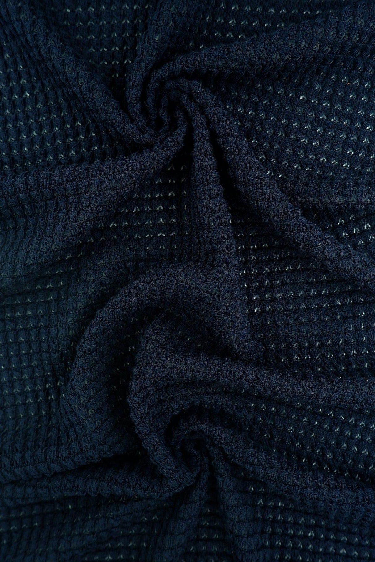 Stretch Waffle Knit Fabric Solid Colors