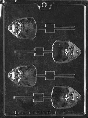 Long Bearded Santa Lolly Chocolate Mold - LPC416