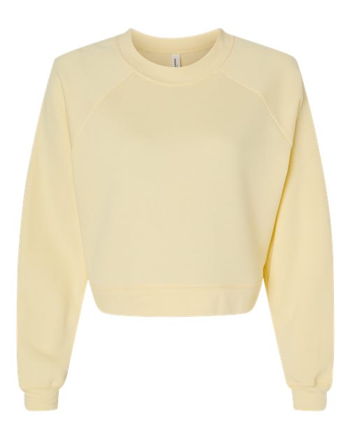 Women's Crop Raglan Fleece Crewneck Sweatshirt