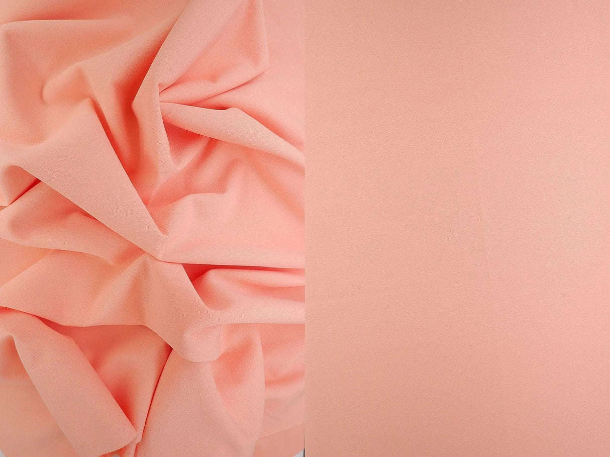 1 Yard Solid Techno Crepe Fabric, Heavy Stretch 58/60" Wide for Apparel