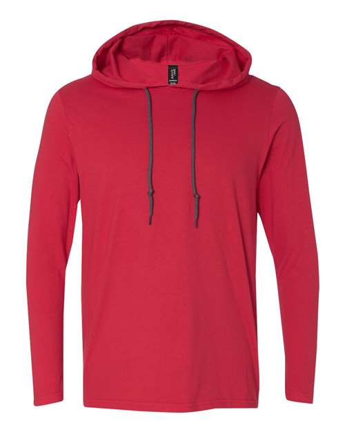 Unisex Softstyle® Lightweight Hooded Long Sleeve T-Shirt