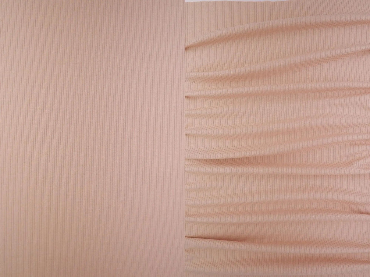 Soft 4x2 Rib Solid Knit Fabric Rayon Blend, 52/54'' for Apparel & Crafts