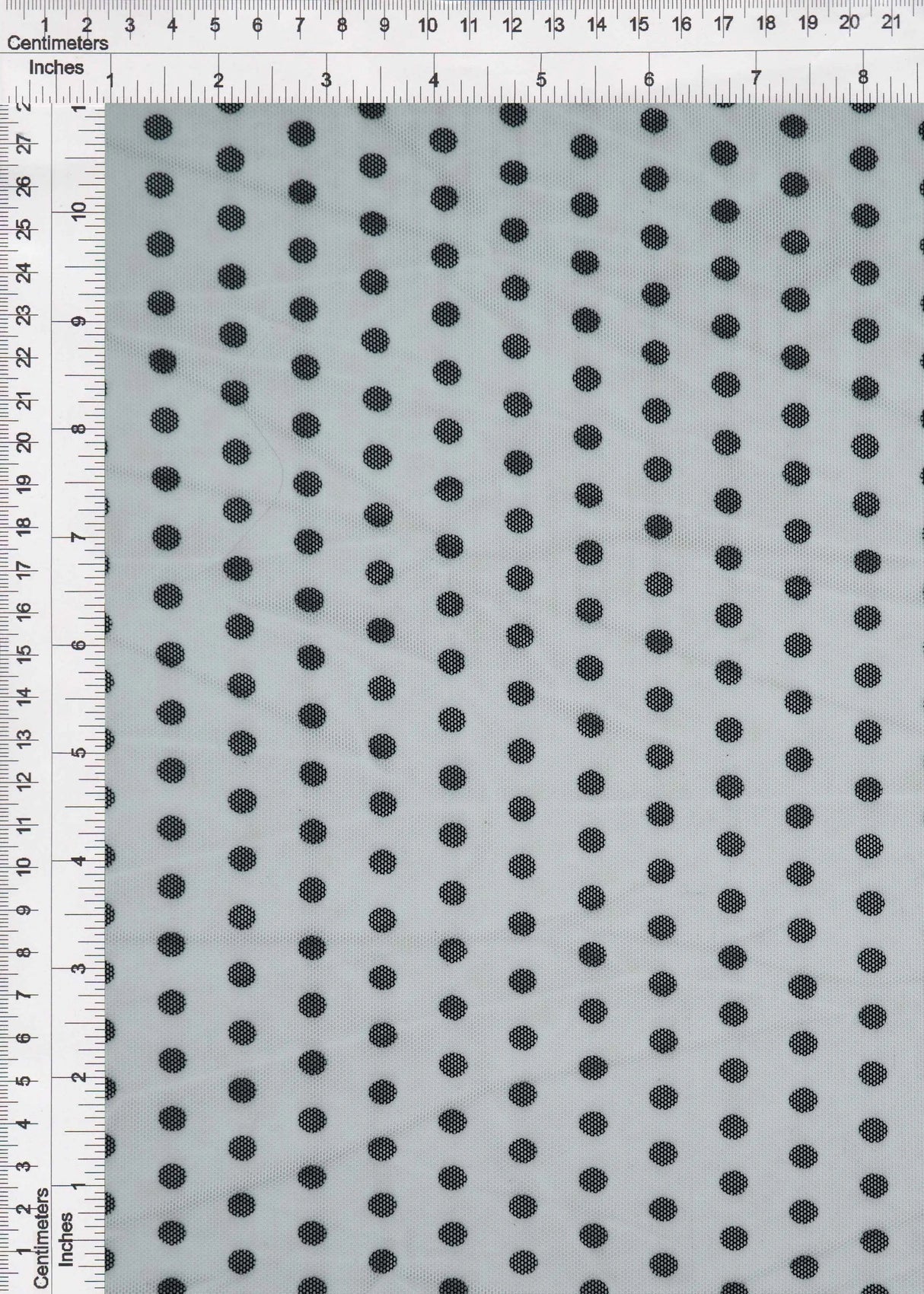 1 Yard Mesh Polka Dot Print Fabric, 54'' Wide Polyester Spandex Blend