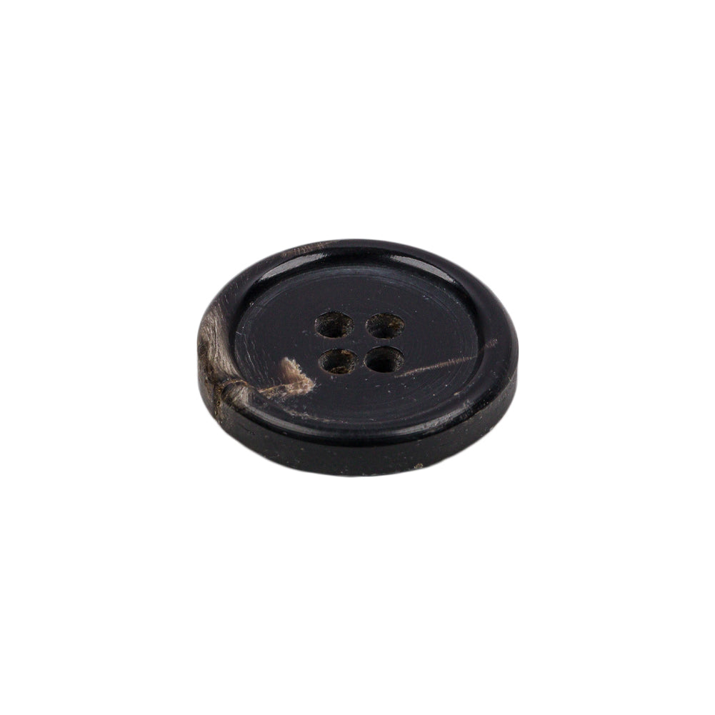 Black Horn Button - 32L/20mm