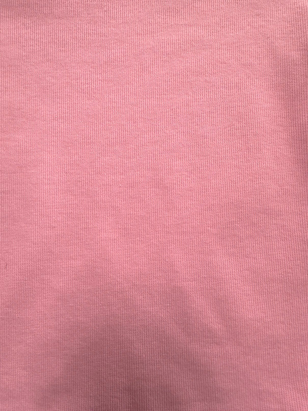 1 Yard Light Pink Cotton Spandex Rib Knit Fabric For Apparel And Blouses 43 Inches Width