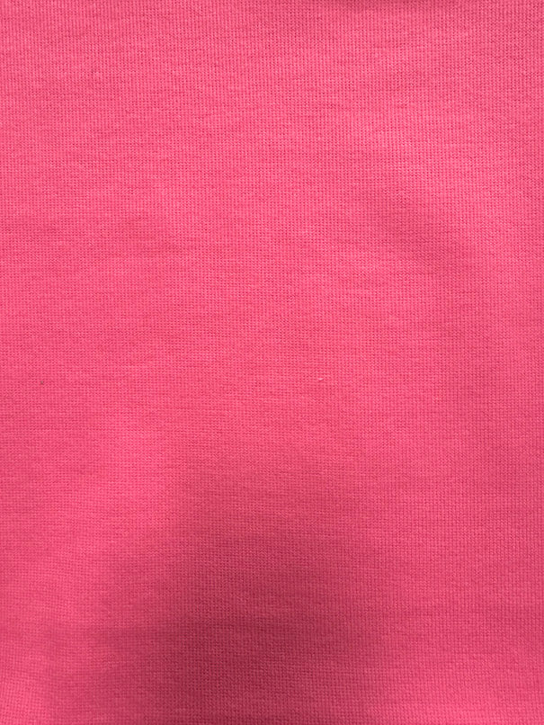 1 Yard Bubble Gum Pink Cotton Spandex Rib Knit Fabric For Fashion Apparel And Dancewear 43 Inches Width